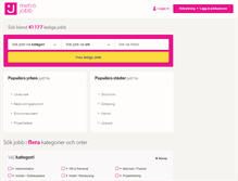 Tablet Screenshot of metrojobb.se